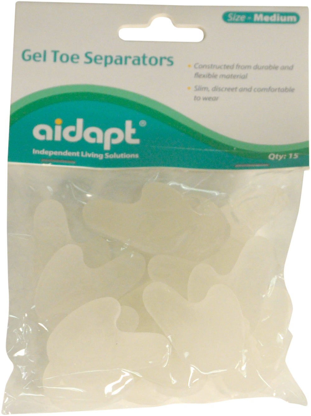 Aidapt Gel Toe Separators Pack of 15 VM949BD
