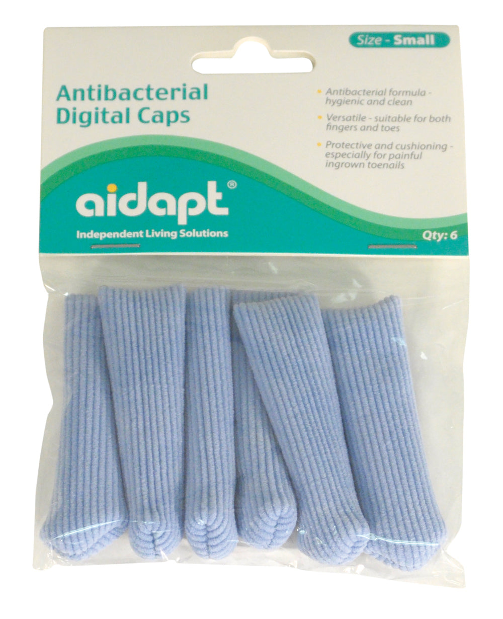 Aidapt Antibacterial Digital Caps (Pack of 6)