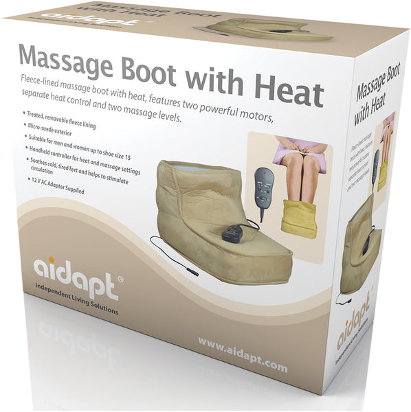 Aidapt Electric Dual Speed Soft Massaging Foot Boot with Heat