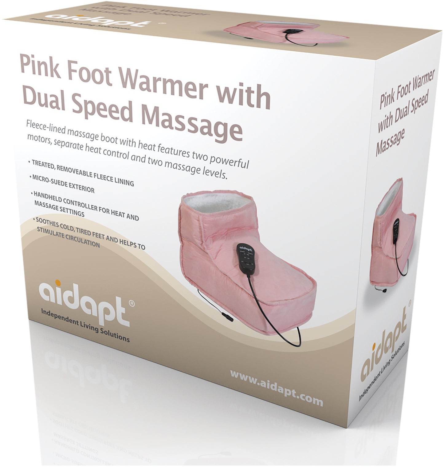 Aidapt Electric Dual Speed Soft Massaging Foot Boot with Heat