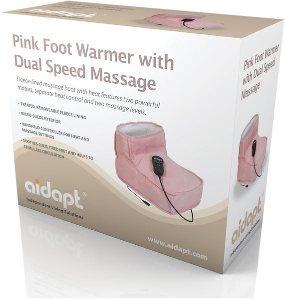 Aidapt Electric Dual Speed Soft Massaging Foot Boot with Heat