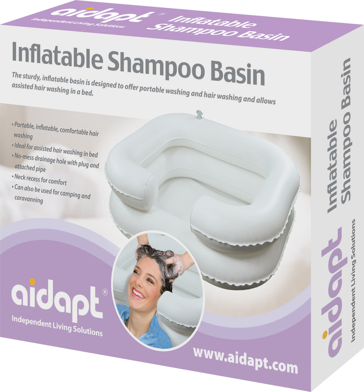 Bassin de lavage pour cheveux gonflable Aidapt VM970
