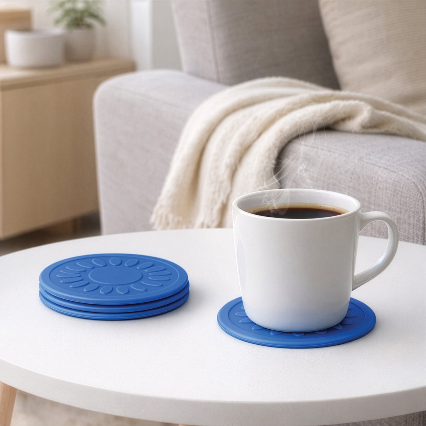 Aidapt Non Slip Silicone round Coaster VM989B