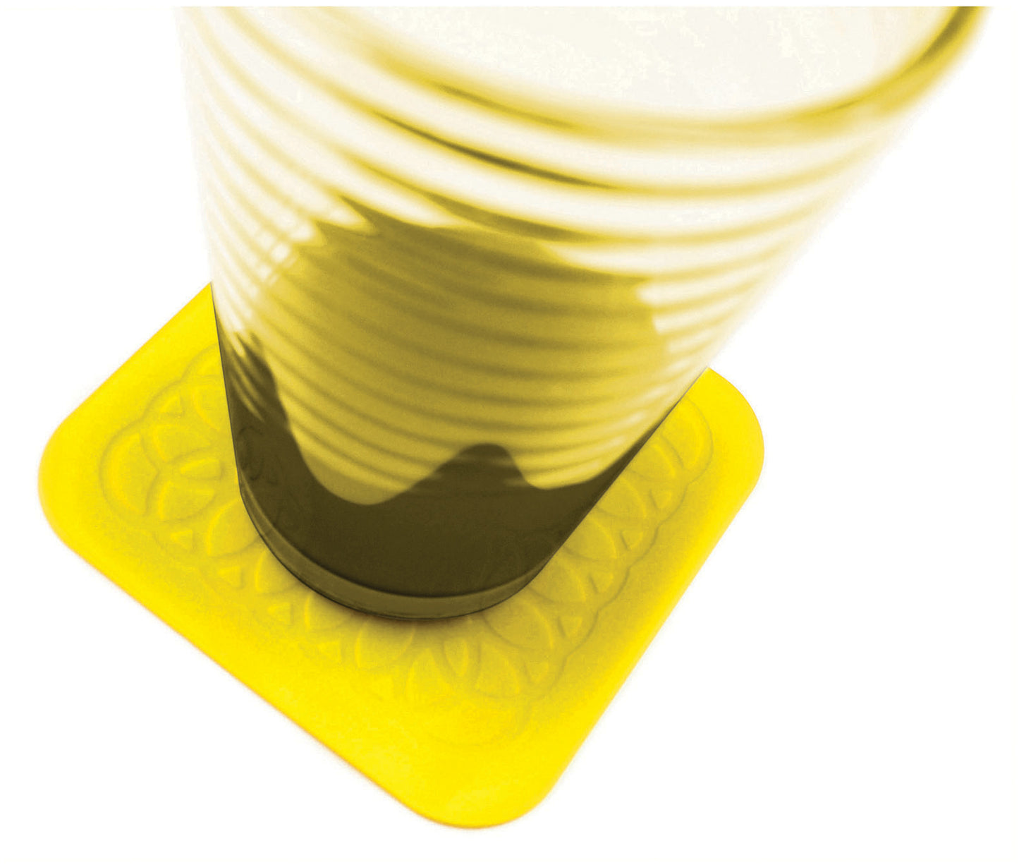 Aidapt Tenura Anti Slip Silicone Rubber Square Coaster (Pack of 4)