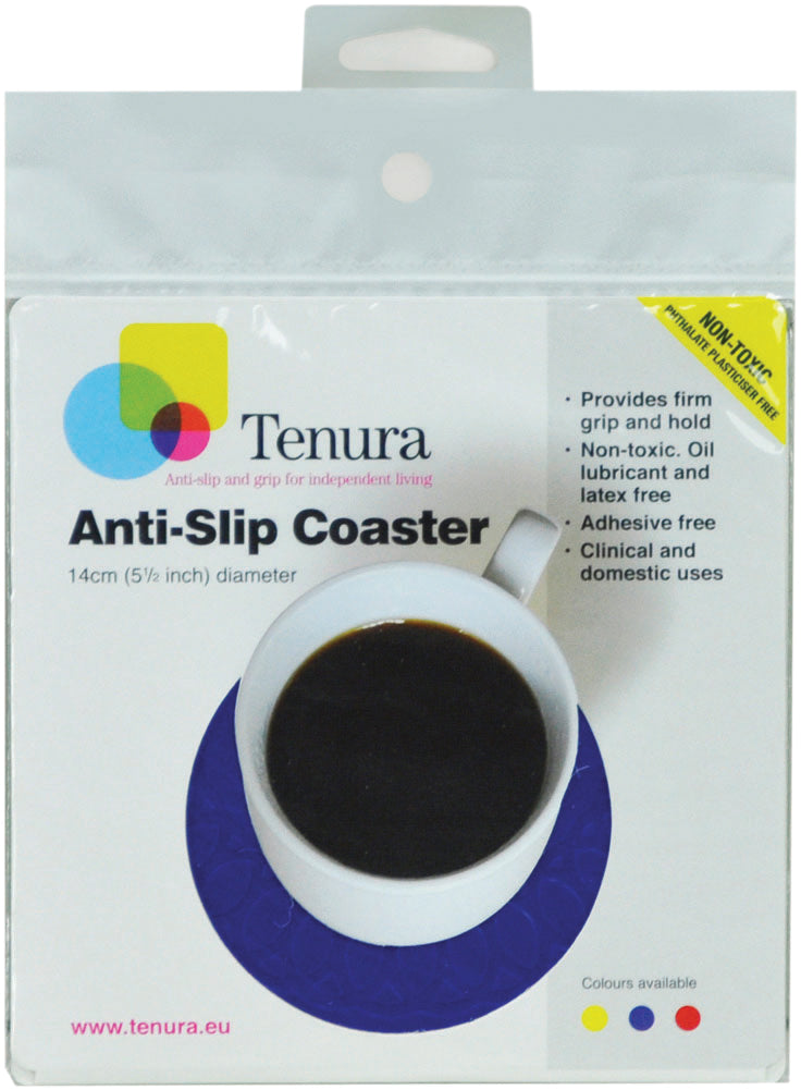 Aidapt Tenura Silicone Rubber Anti Slip Circular Mats/Coasters 14 cm