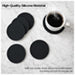 Aidapt Non-Slip Silicone Table Coasters VM990BLK
