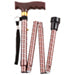 Aidapt Extendable Plastic Handled Walking Stick with Engraved Pattern