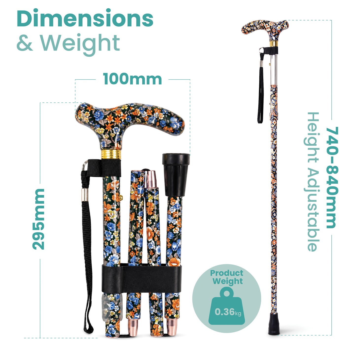 Aidapt Deluxe Folding Walking Cane