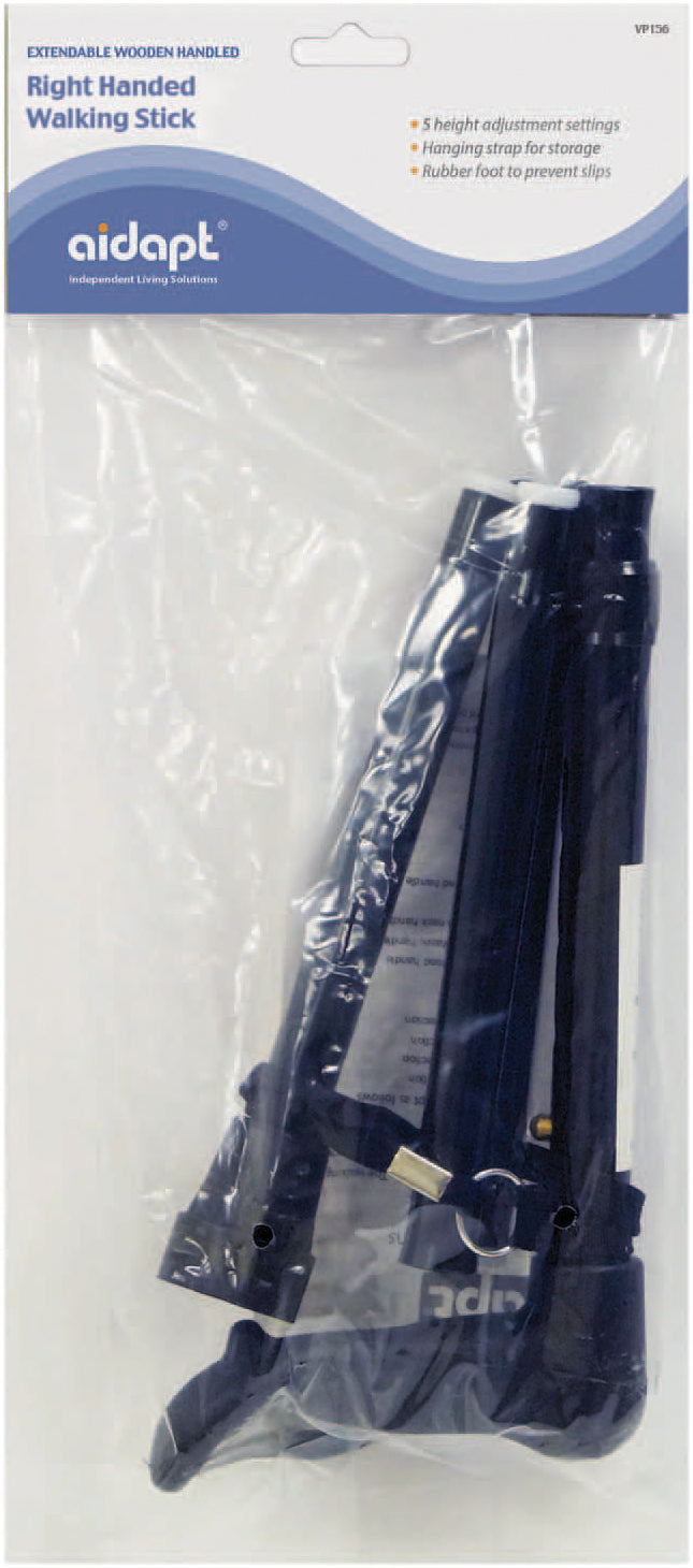 Aidapt Collapsible Folding Ergonomic Comfy Handle Left or Right Walking Stick