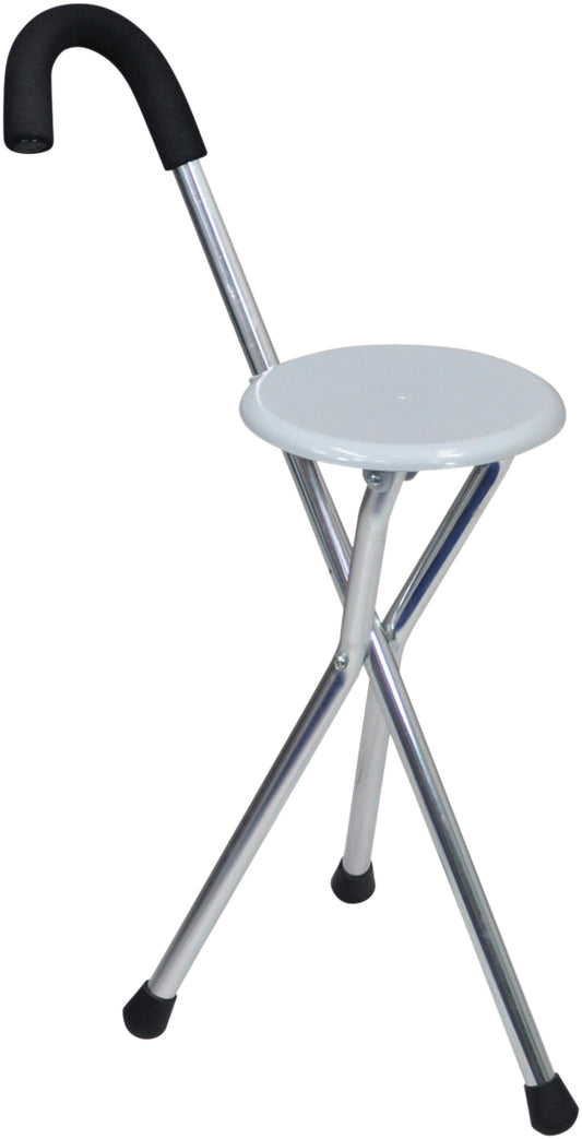 Canne de marche trépied pliable avec siège Aidapt VP159A