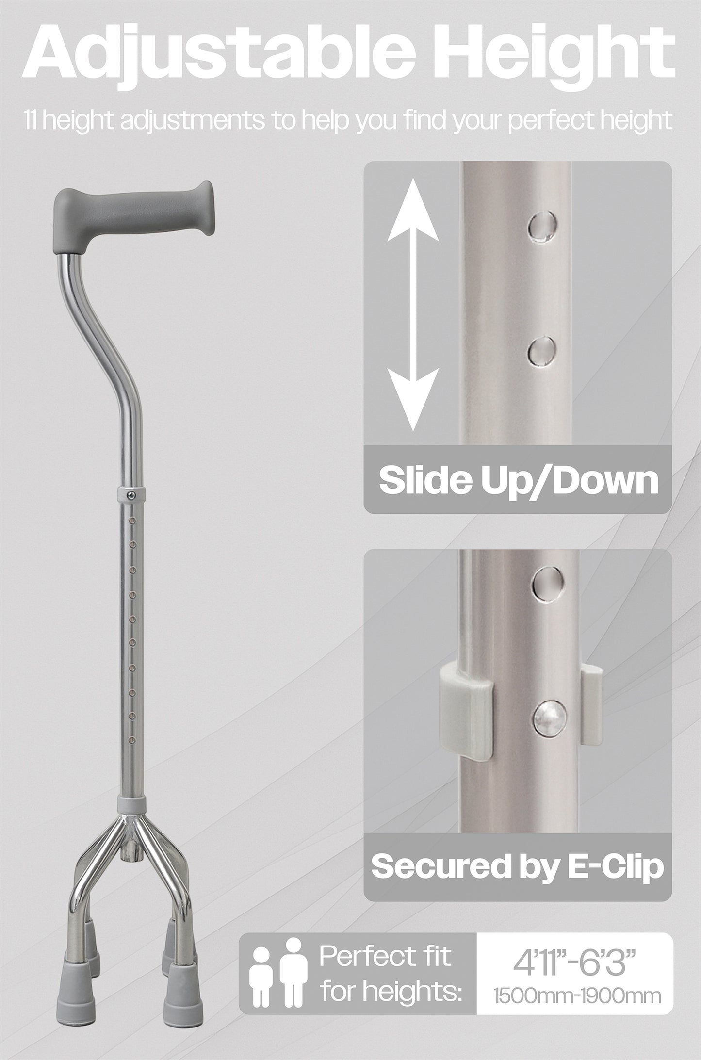 Aidapt Small Base Quad Cane VP159AA