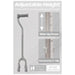 Aidapt Small Base Quad Cane VP159AA