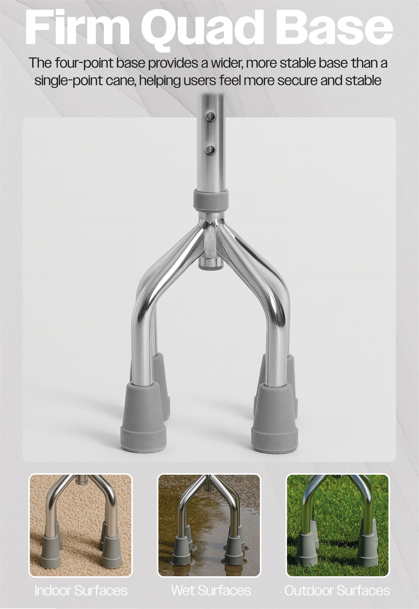 Aidapt Small Base Quad Cane VP159AA