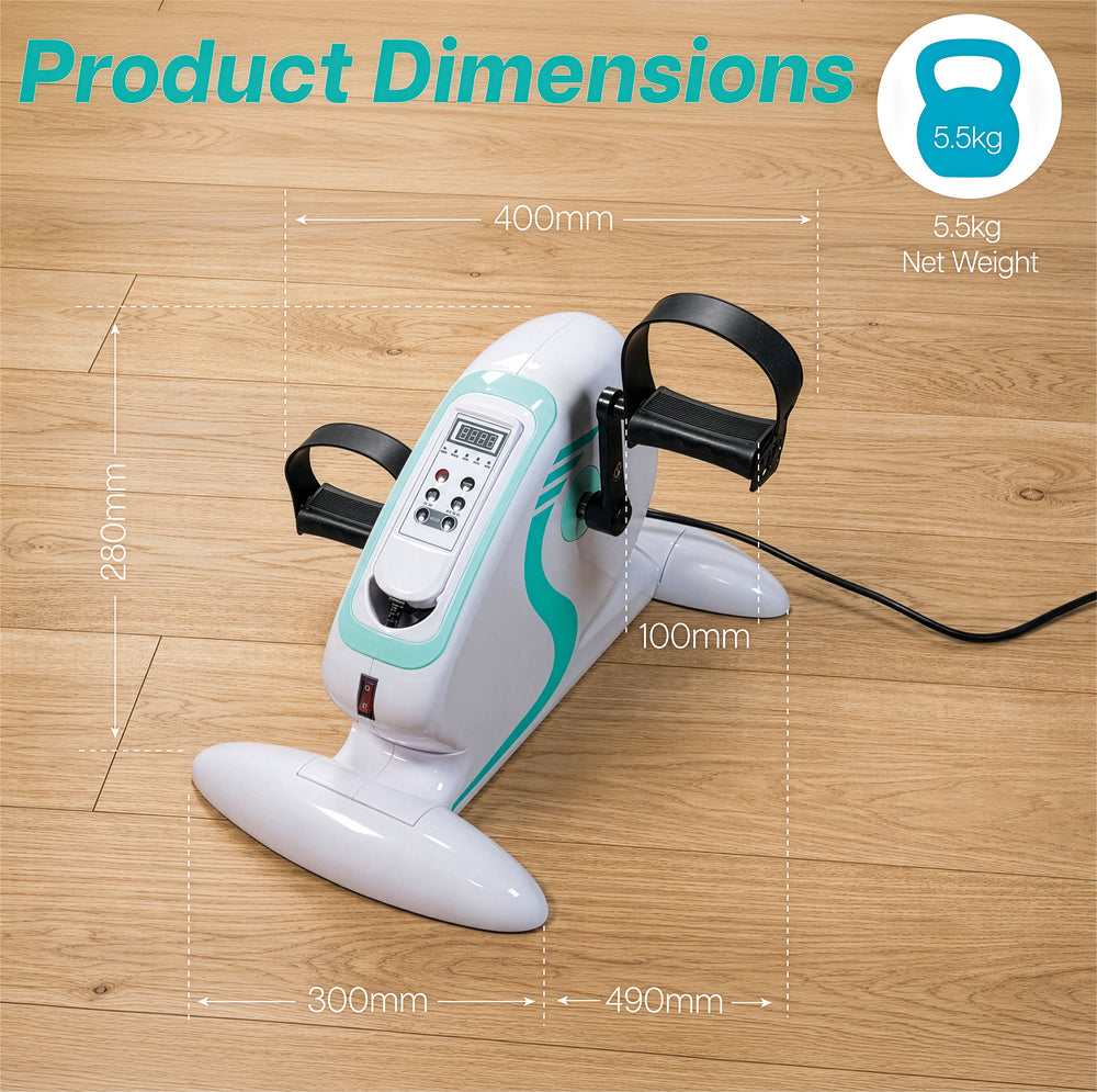 Aidapt Vélo Mini d'Exercice Électrique avec Pédales pour Bras et Jambes, Rééducation, Télécommande VP159R