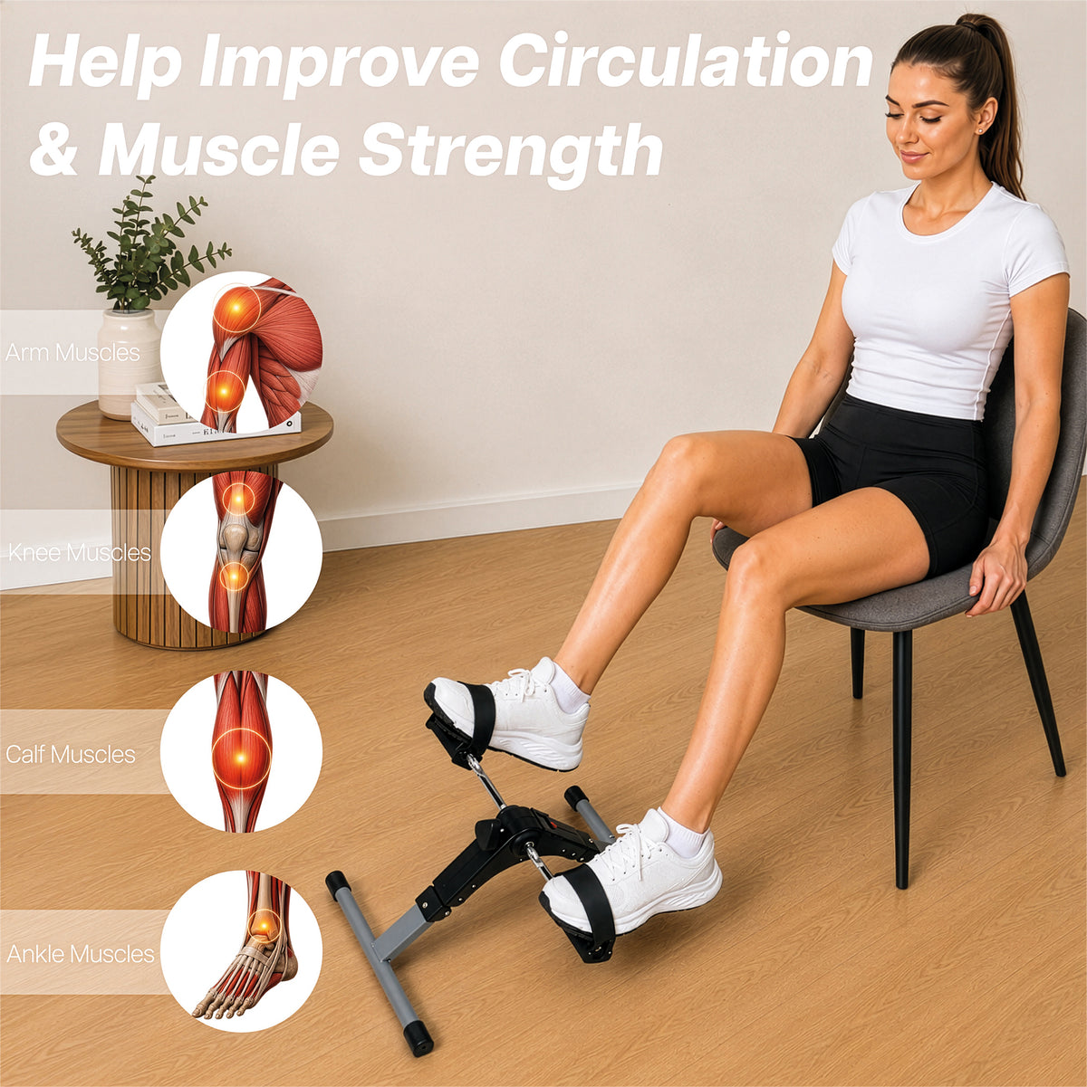 Aidapt Pedal Exerciser Mini Cycle Rehab Digital Display VP159RA