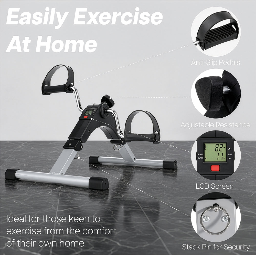 Aidapt Pedal Exerciser Mini Cycle Rehab Digital Display VP159RA