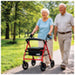 Aidapt Four Wheeled Rollator with Bag available in Red, Blue and Silver