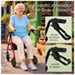 Aidapt Four Wheeled Rollator with Bag available in Red, Blue and Silver