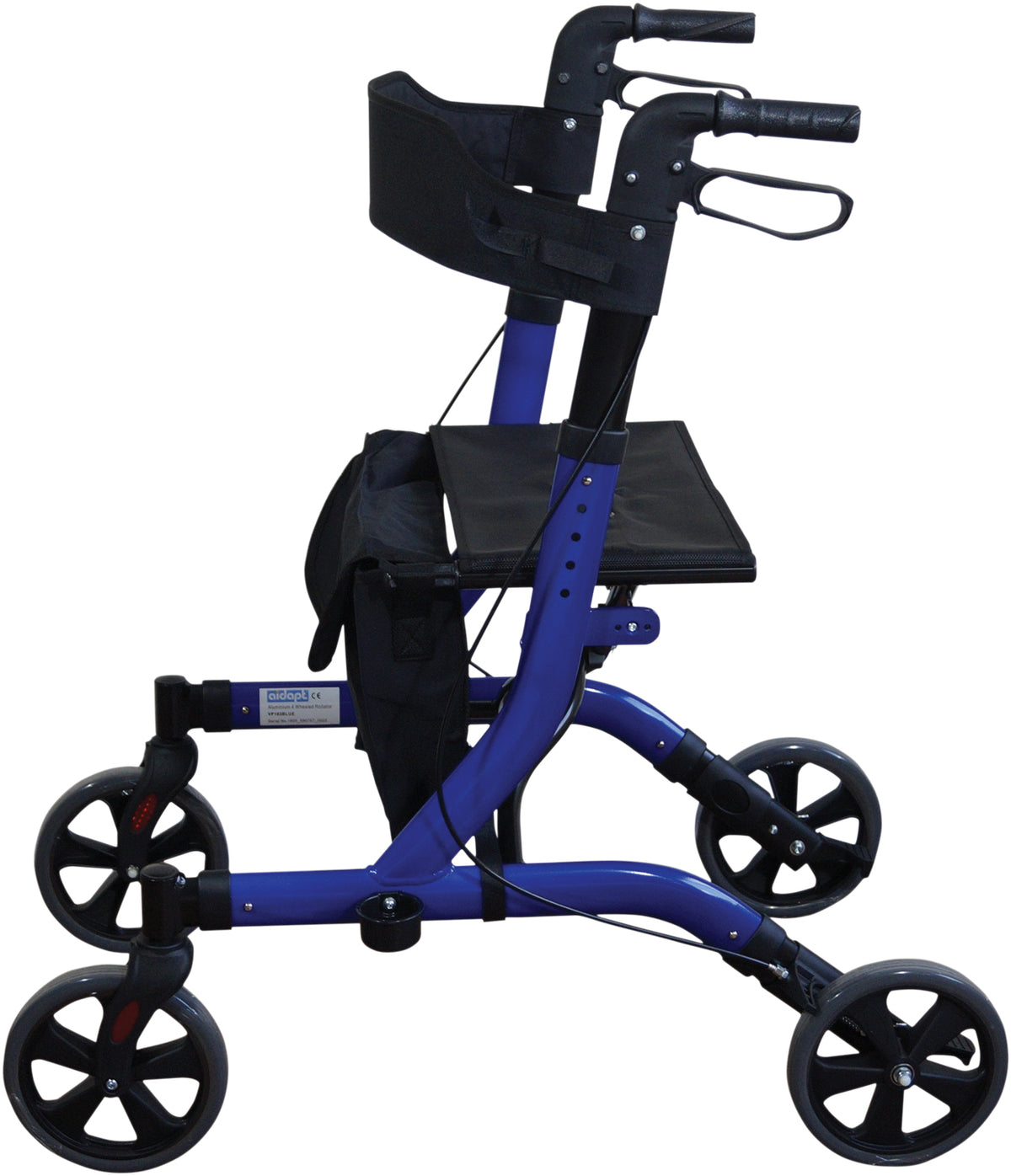 Aidapt Deluxe Ultra Lightweight Folding 4 Wheeled Rollator VP183