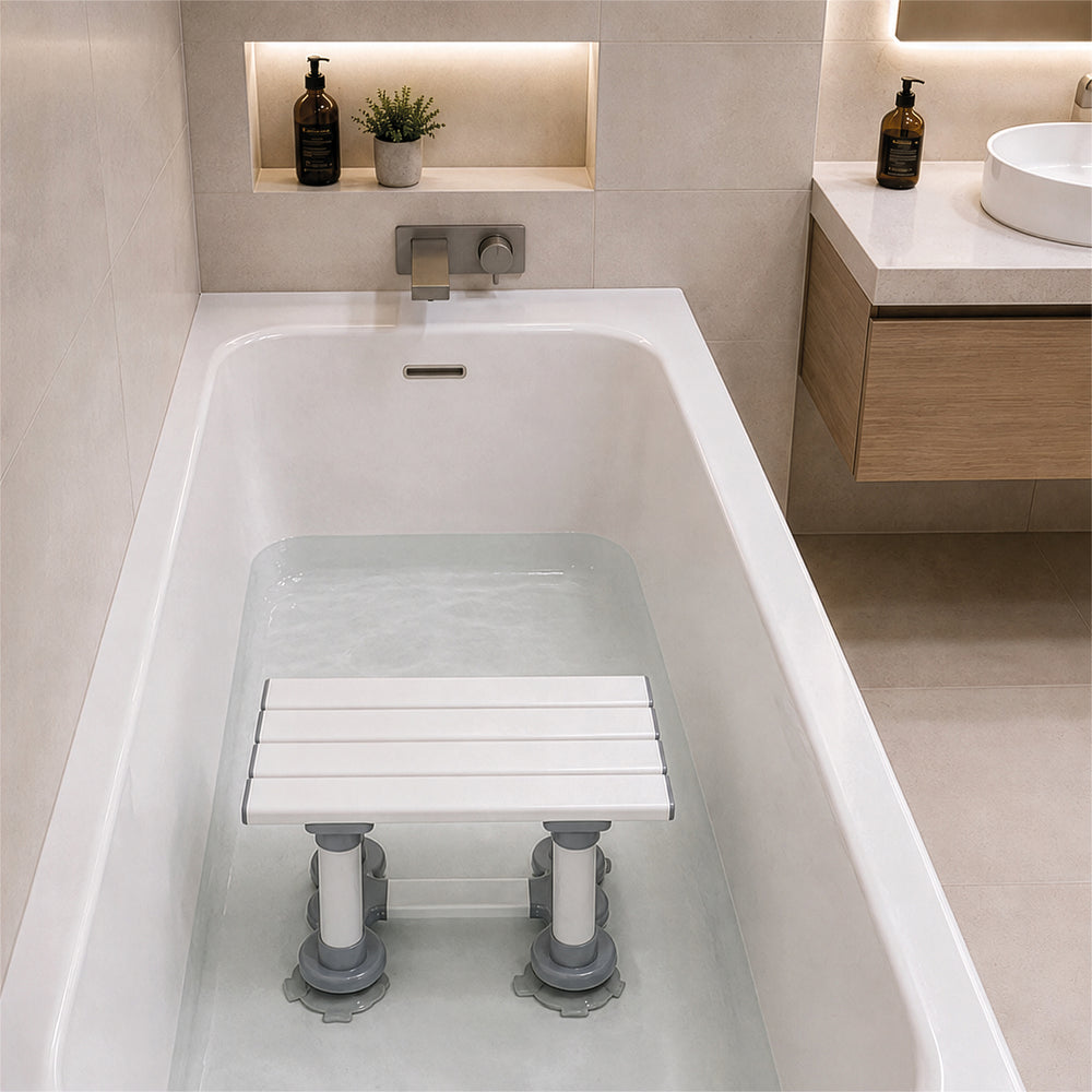 Aidapt Medina Plastic Bath Seat Slatted VR127 VR128 VR129 6" 8" 12"