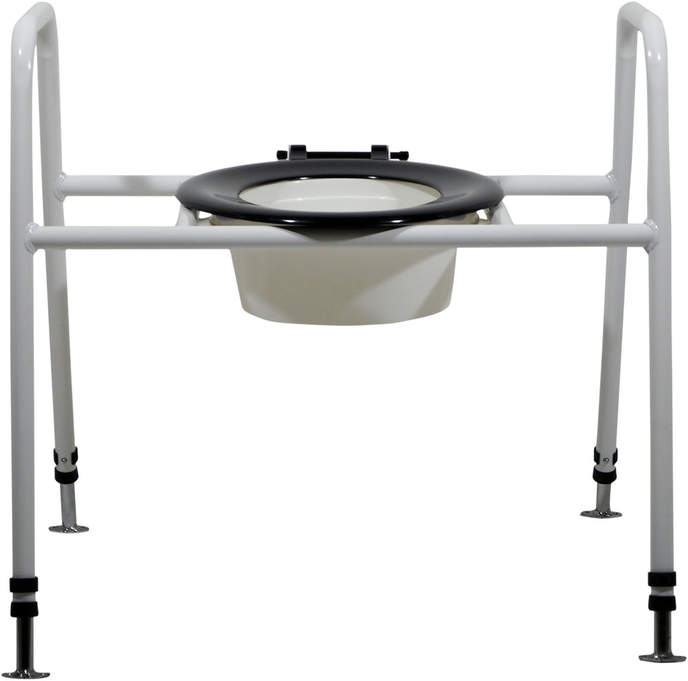 Solo Skandia Combined Bariatric Raised Toilet Seat and Frame Freestanding or Floor fixed VR157B