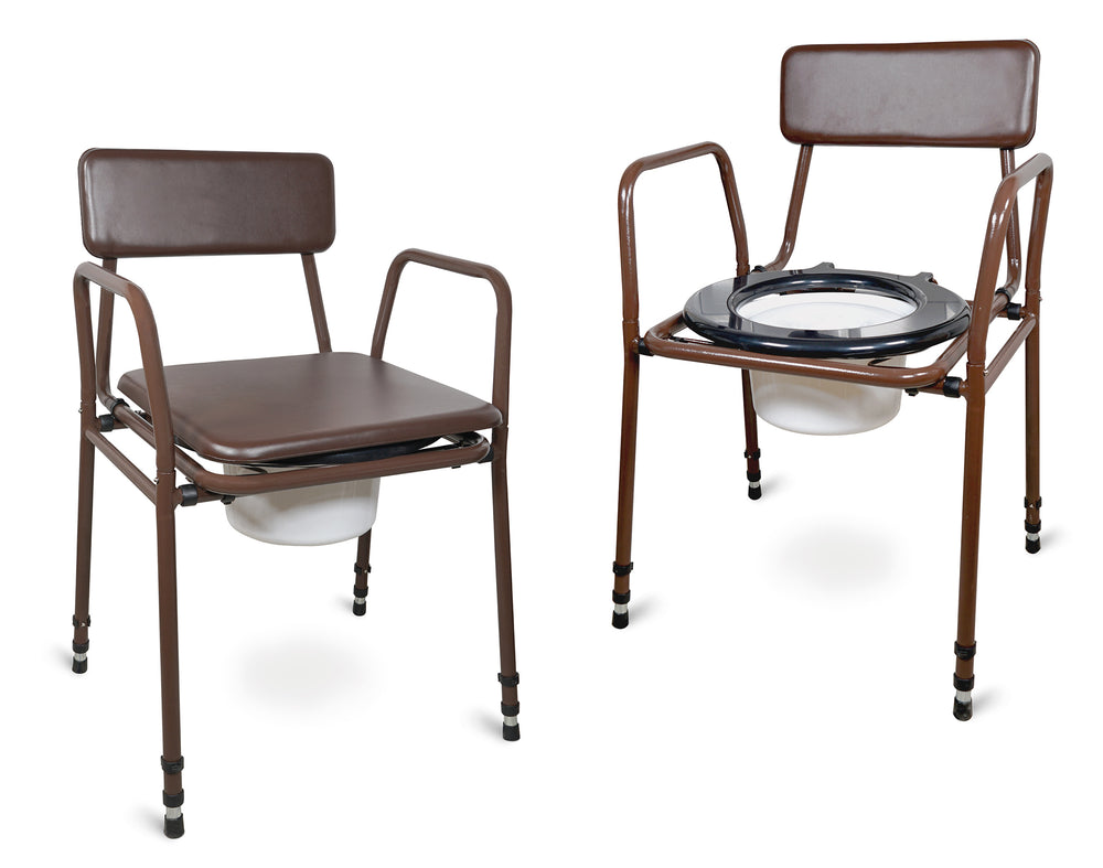 Aidapt Essex Brown Stacking Commode Potty VR161KD Flat Packed Boxed