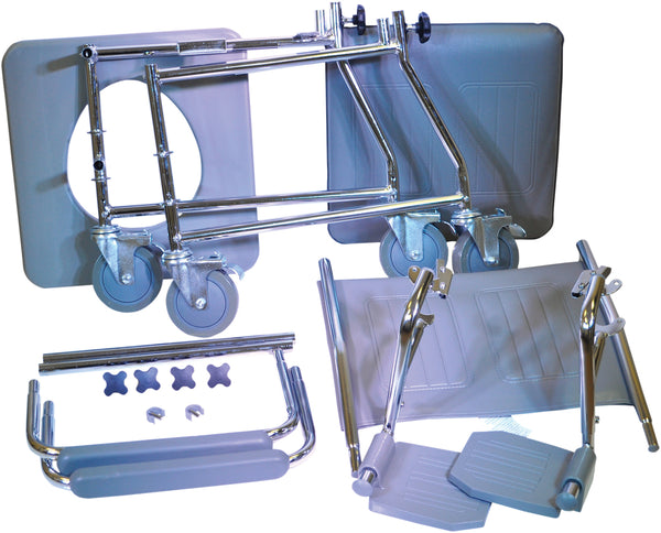 Aidapt VR164 VR166 VR166S Linton Mobile Commode Transfer Glideabout Heavy Duty