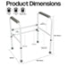 Aidapt Ashford Height Toilet Frame