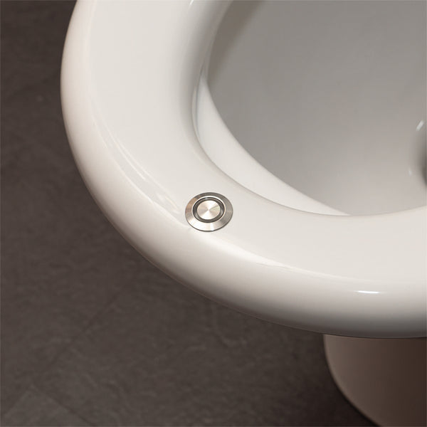 Aidapt E Loo Toilet Seat with Bidet Cleaning featuring a Warm Air Dryer, Night Light and Heated Seat Comfort Function VR210