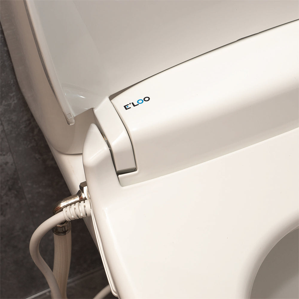 Aidapt E Loo Toilet Seat with Bidet Cleaning featuring a Warm Air Dryer, Night Light and Heated Seat Comfort Function VR210