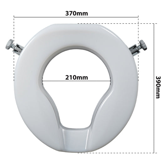 Siège de toilette surélevé Aidapt Ashby Easy Fit