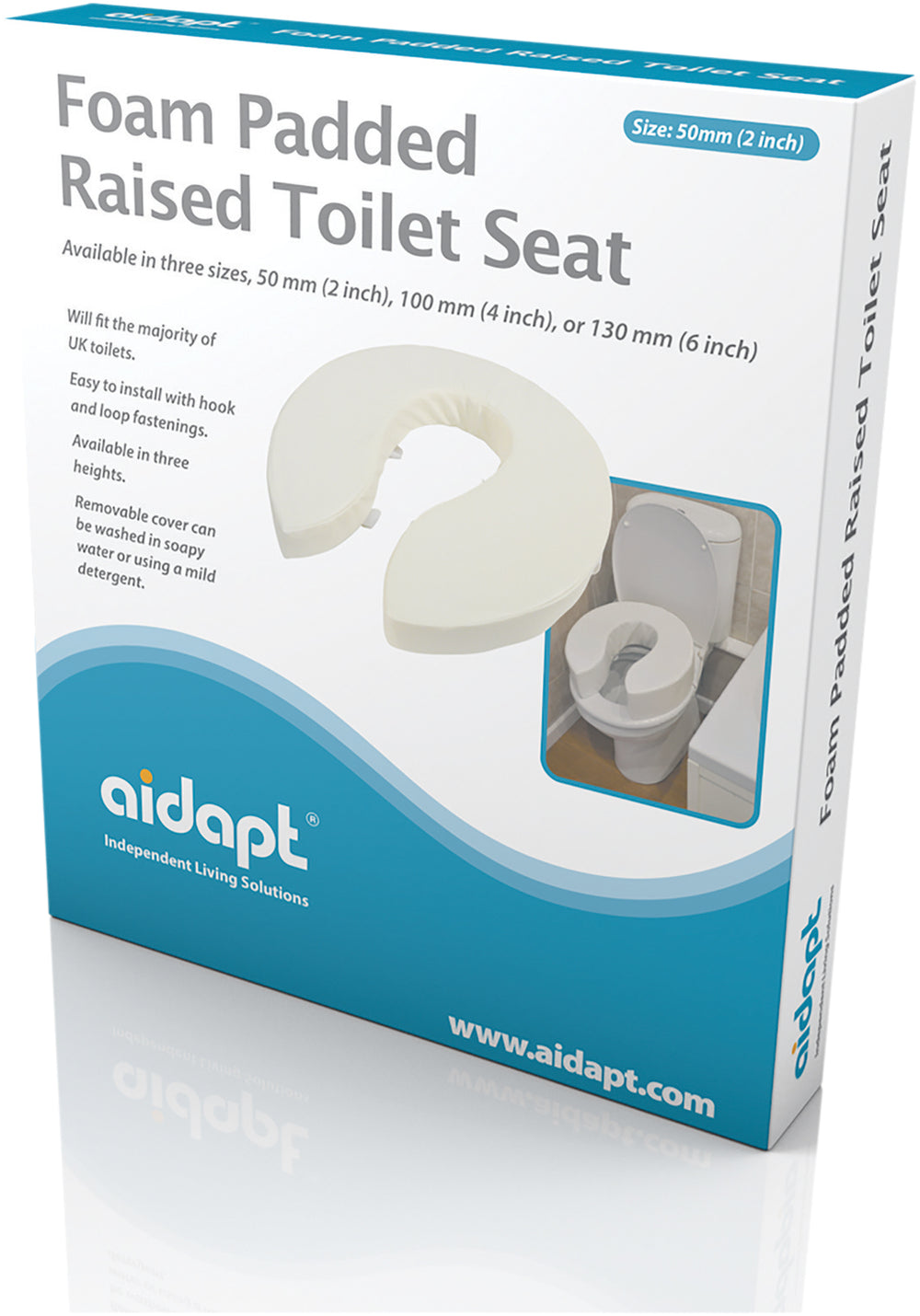 Aidapt Foam Padded Raised Toilet Seat