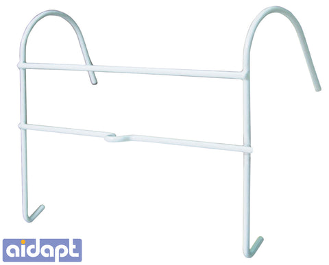 VR270BB Aidapt Urine Catheter Bag Holder Small Metal White Bedside Bed Attachment