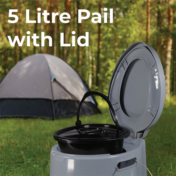 Aidapt Portable Toilet Camping Caravan Fishing Temporary Commode VR275T