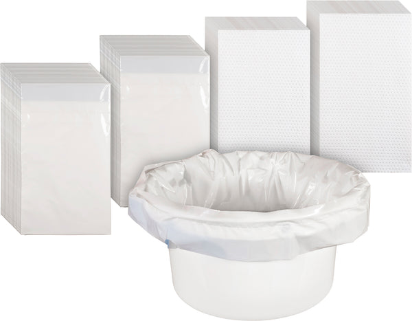 Aidapt VS216CL Commode Bucket Bag Liners Pads Kit Set 50