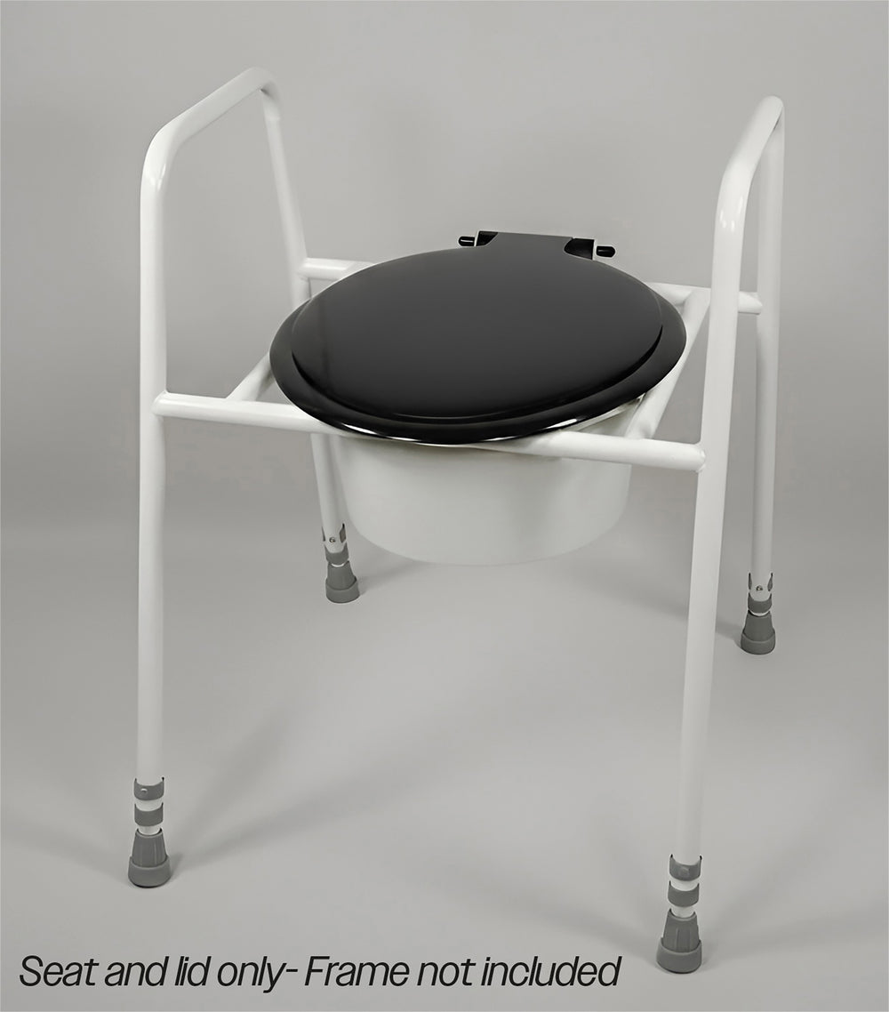 Aidapt Replacement Double Flap / lid Toilet Seat For The Solo Skandia VS229A