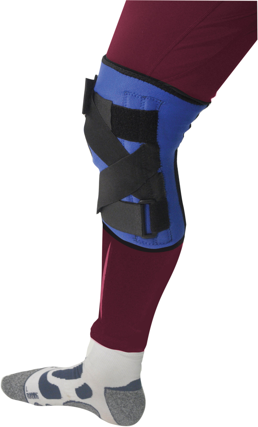Support de genou à ligament souple en néoprène Aidapt, réglable par Velcro, sport VW303