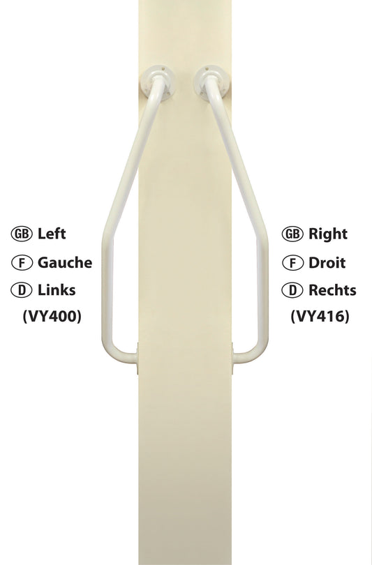 Aidapt Newel Post Curved Grab Handle Rail Guard Rail Top Bottom of Staircase Left Right VY400 VY416