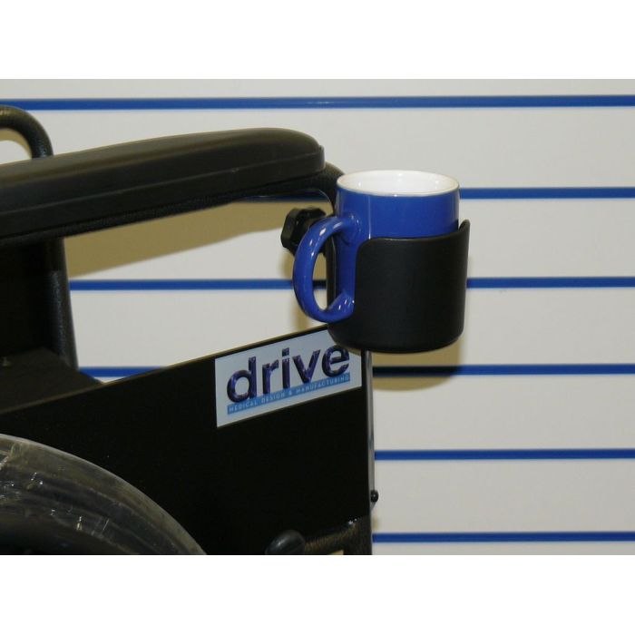 Drive Medical Wheelchair Zimmer Walking aid Rollator Cup Flask Holder Universal Fitment to Frame WSCUP