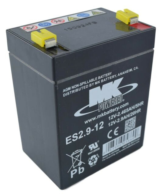 Batterie MK 12V 2.9AH SLA pour trottinettes, monte-escaliers, palans
