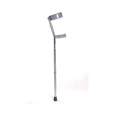 Roma Heavy Duty Bariatric Silver Steel Elbow Crutches 2125 Left Right Pair 50 Stone Max Weight
