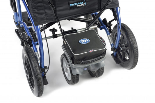 TGA Duo Twin Wheel Wheelchair Power Pack Battery Motor Extra Grip