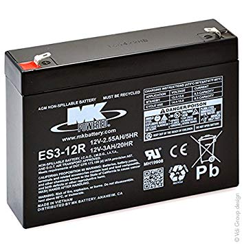 Batterie 12V 3AH MK pour scooters, monte-escaliers, palans