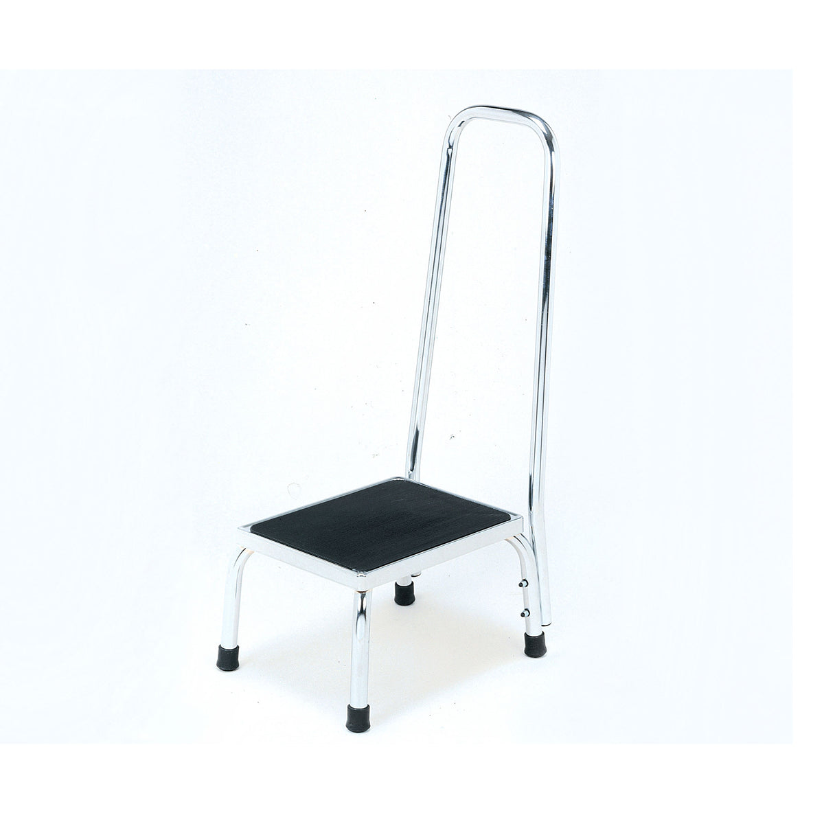 Roma Bath Step Stool none slip rubber with Handrail grab bar 4055A