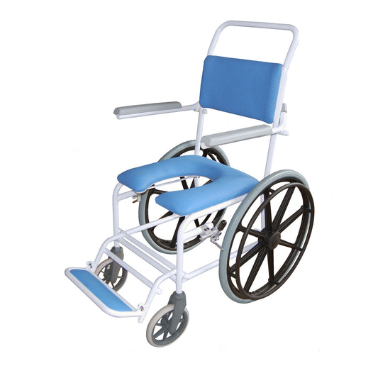 Roma Windsor Front Gap Self-Propelled Shower Chair Mobile Shower Padded Vinyl comfort 4145G