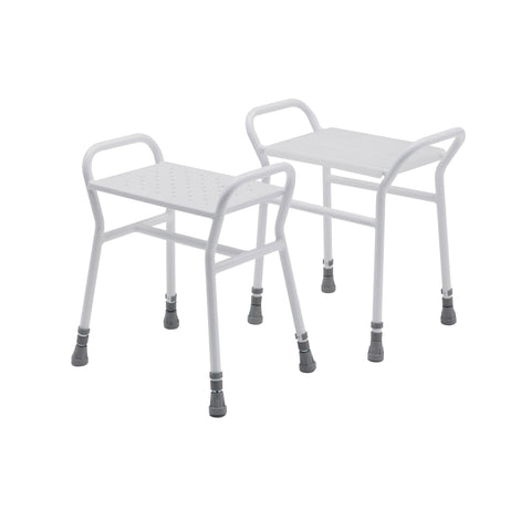 Roma Belmont Adjustable Shower Stool With Metal Seat 4216