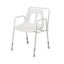 Roma Adjustable Height Stationery Shower Chair 4553/EX