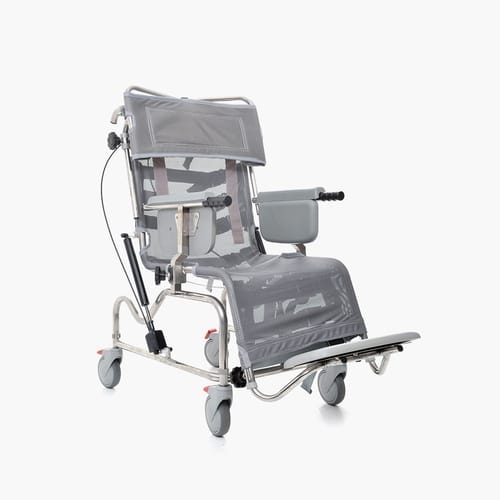 Osprey Timo Tilt in Space Cradle Mesh Mobile Shower Bathing Wheeled Chair 900TIS