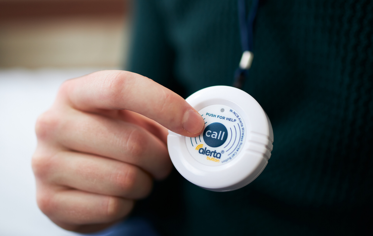 Alerta Wireless Button Carer Panic Alarm Nurse Call System W-NCB