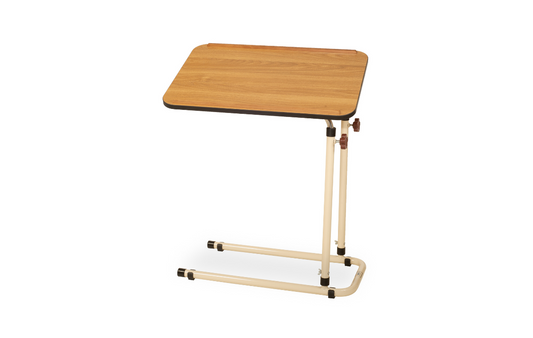 Table de lecture-repas de lit Alerta sans roulettes, chêne ou noyer, plateau inclinable réglable ALT-751